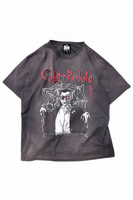 ZIG UR IDOL FADED & CRACKED SS TOPS - Cyber Punkula (VINTAGE GREY)