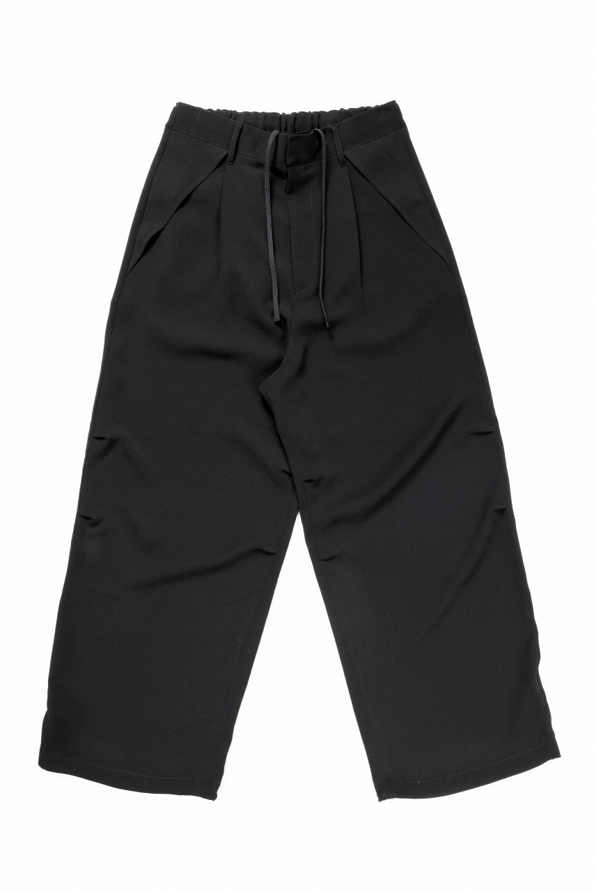 最安値 新品 定価4.2万 D-VEC D-VEC 2（22SS ブラック PANTS FISHERMANS パンツ