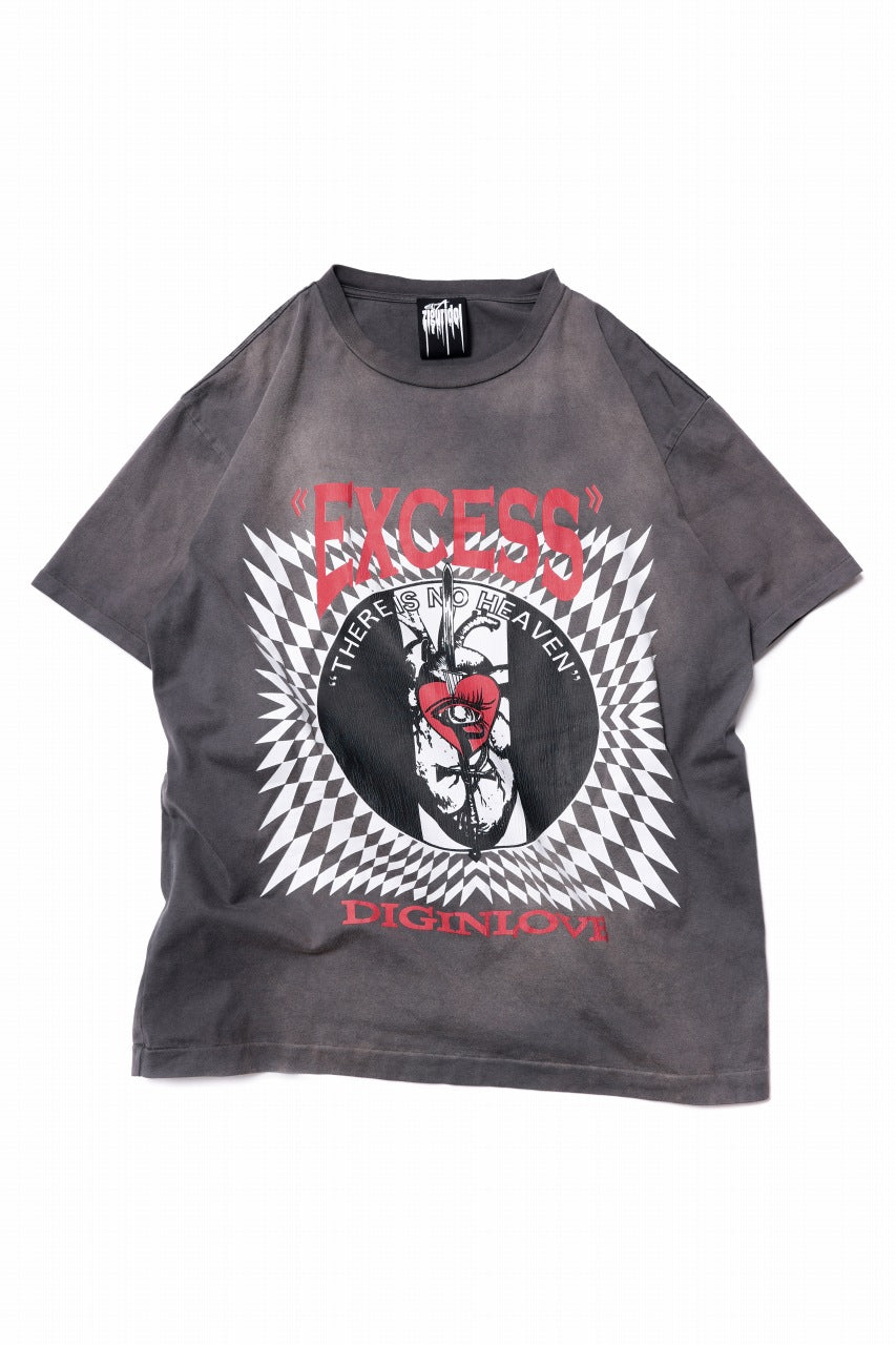 ZIG UR IDOL FADED & CRACKED SS TOPS - EXCESS (VINTAGE GREY)