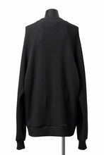 画像をギャラリービューアに読み込む, A.F ARTEFACT OVER SIZED DOLMAN LONG PULL OVER / WAFFLE COTTON JERSEY (BLACK)