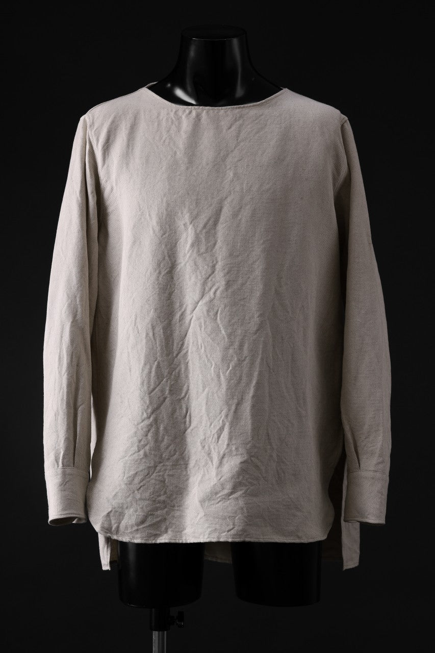 sus-sous sleeping shirts / C/L PLAIN WEAVE (NATURAL)