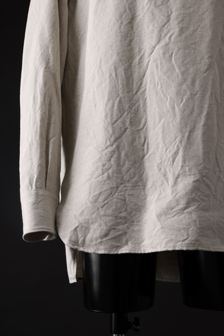 sus-sous sleeping shirts / C/L plain weave (NATURAL)