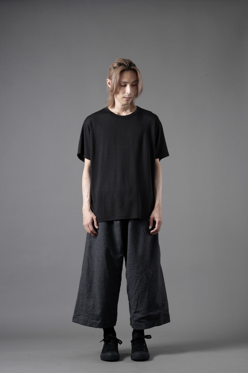 YUTA MATSUOKA baggy pants /compressed wool jersey (dark gray)