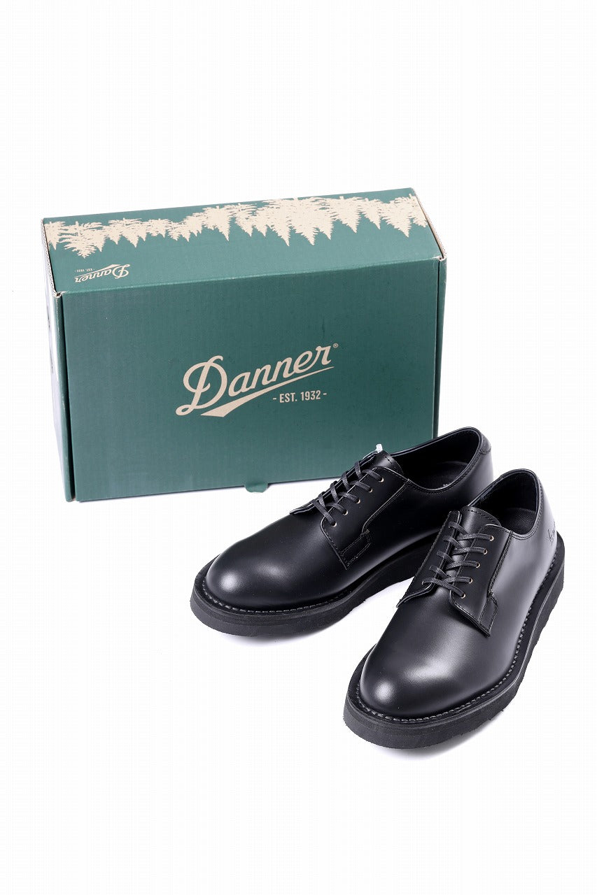 Y's × Danner POSTMAN SHOES / FULL GRAIN SMOTH (BLACK)