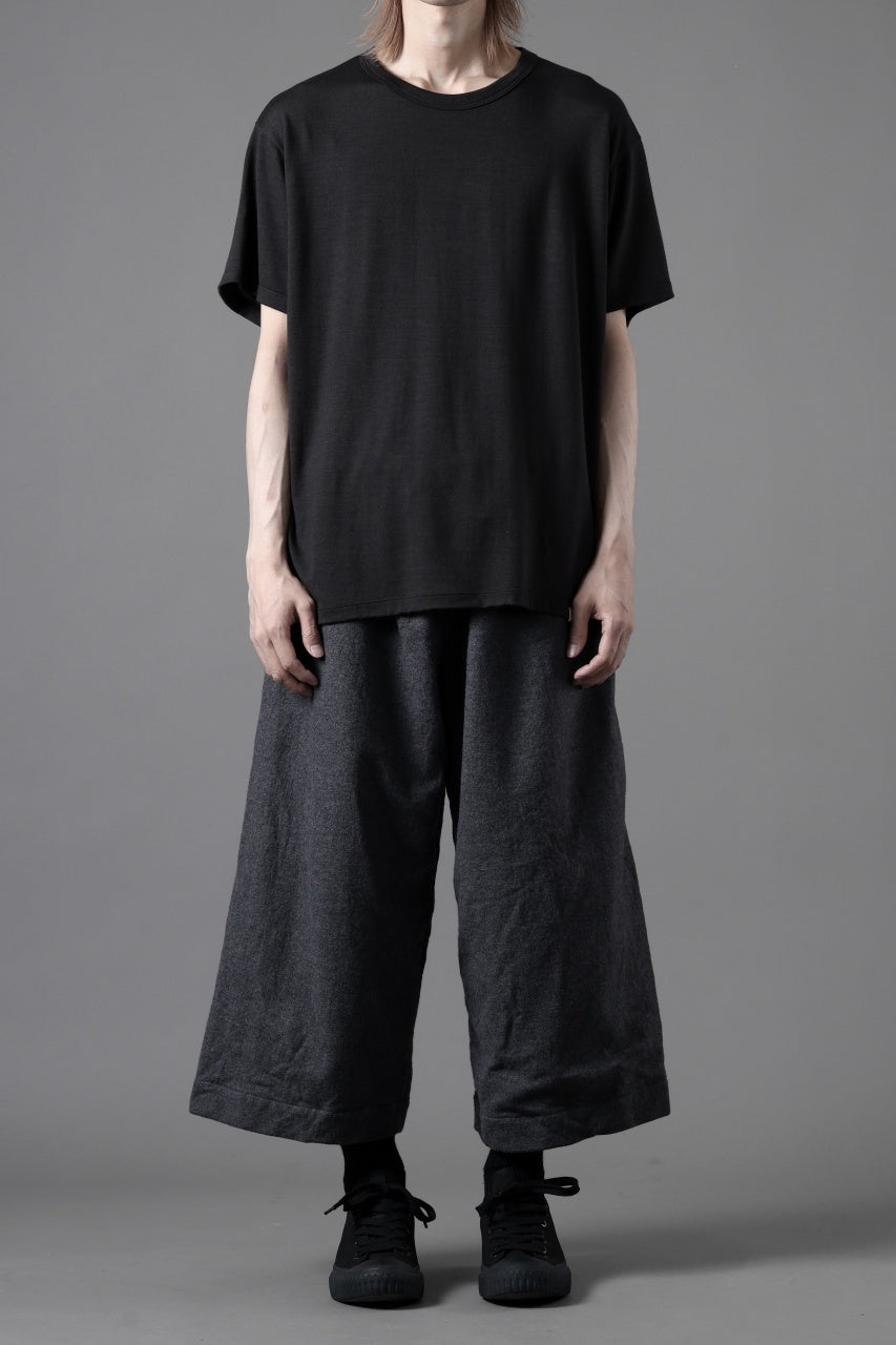 YUTA MATSUOKA baggy pants /compressed wool jersey (dark gray)