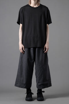 画像をギャラリービューアに読み込む, YUTA MATSUOKA baggy pants /compressed wool jersey (dark gray)