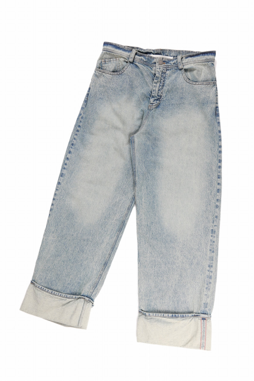 画像をギャラリービューアに読み込む, ISABEL BENENATO Selvedge Wide Denim Pant (DENIM)