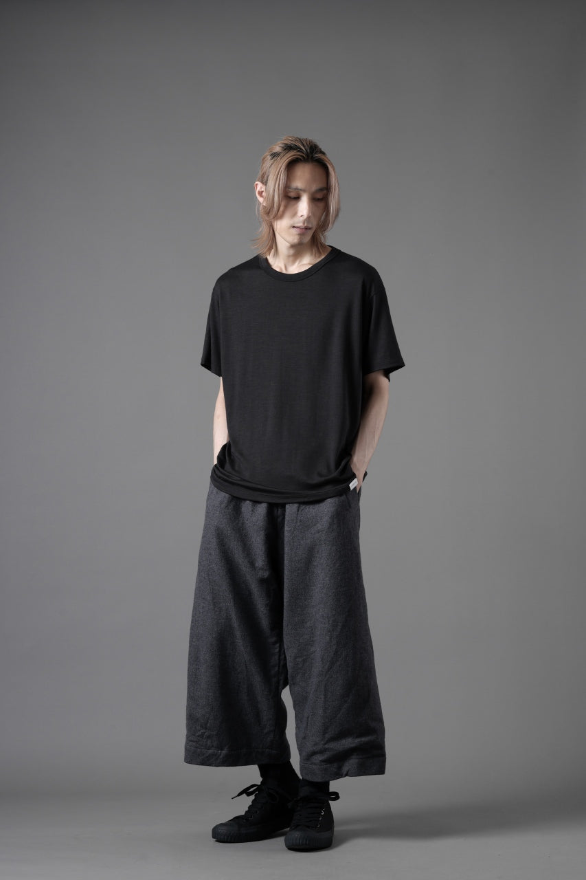 YUTA MATSUOKA baggy pants /compressed wool jersey (dark gray)