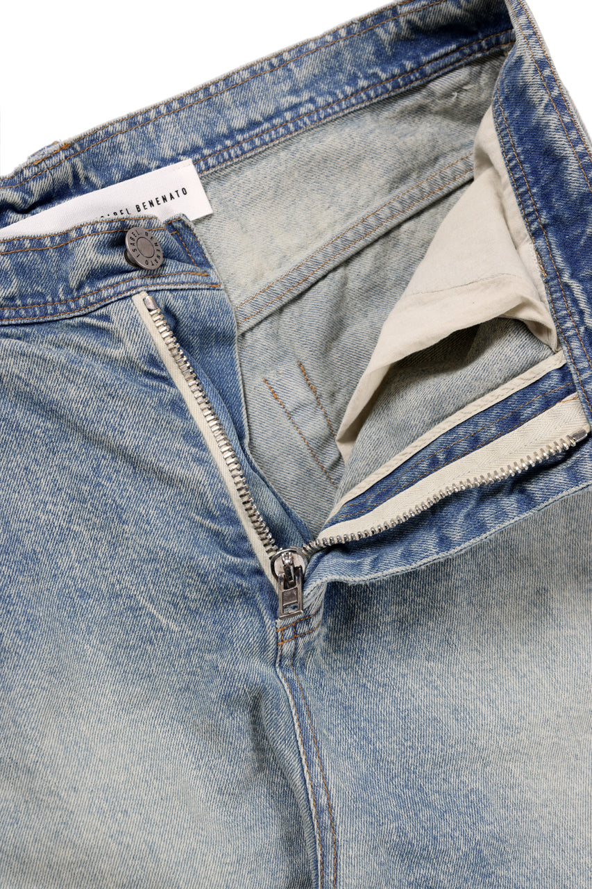 画像をギャラリービューアに読み込む, ISABEL BENENATO Selvedge Wide Denim Pant (DENIM)