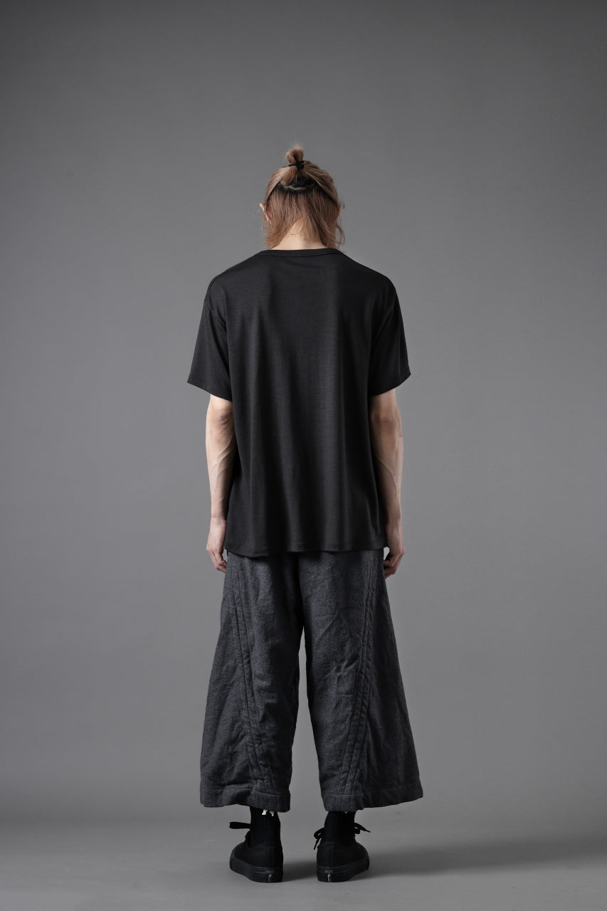 YUTA MATSUOKA baggy pants /compressed wool jersey (dark gray)