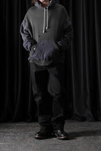 Load image into Gallery viewer, FULLCOUNT FADING DOUBLE FACE SWEAT HOODIE (EGG PLANT x BLACK)