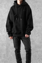 Load image into Gallery viewer, Feng Chen Wang 2 IN 1 HOODIE WITH FELTED BACKING (BLACK)