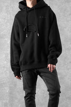 Load image into Gallery viewer, Feng Chen Wang 2 IN 1 HOODIE WITH FELTED BACKING (BLACK)