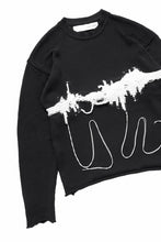 Load image into Gallery viewer, ISABEL BENENATO Intarsia Knit Crew Neck Sweater (BLACK)