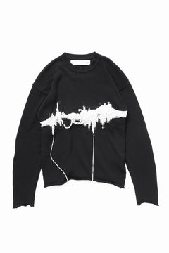 Load image into Gallery viewer, ISABEL BENENATO Intarsia Knit Crew Neck Sweater (BLACK)