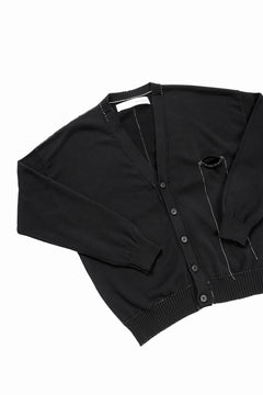 画像をギャラリービューアに読み込む, ISABEL BENENATO Biological Knit Cardigan (BLACK)