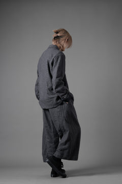 画像をギャラリービューアに読み込む, YUTA MATSUOKA baggy pants /compressed wool jersey (dark gray)