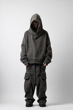 画像をギャラリービューアに読み込む, entire studios HEAVY HOOD SWEAT PULLOVER (WASHED BLACK)