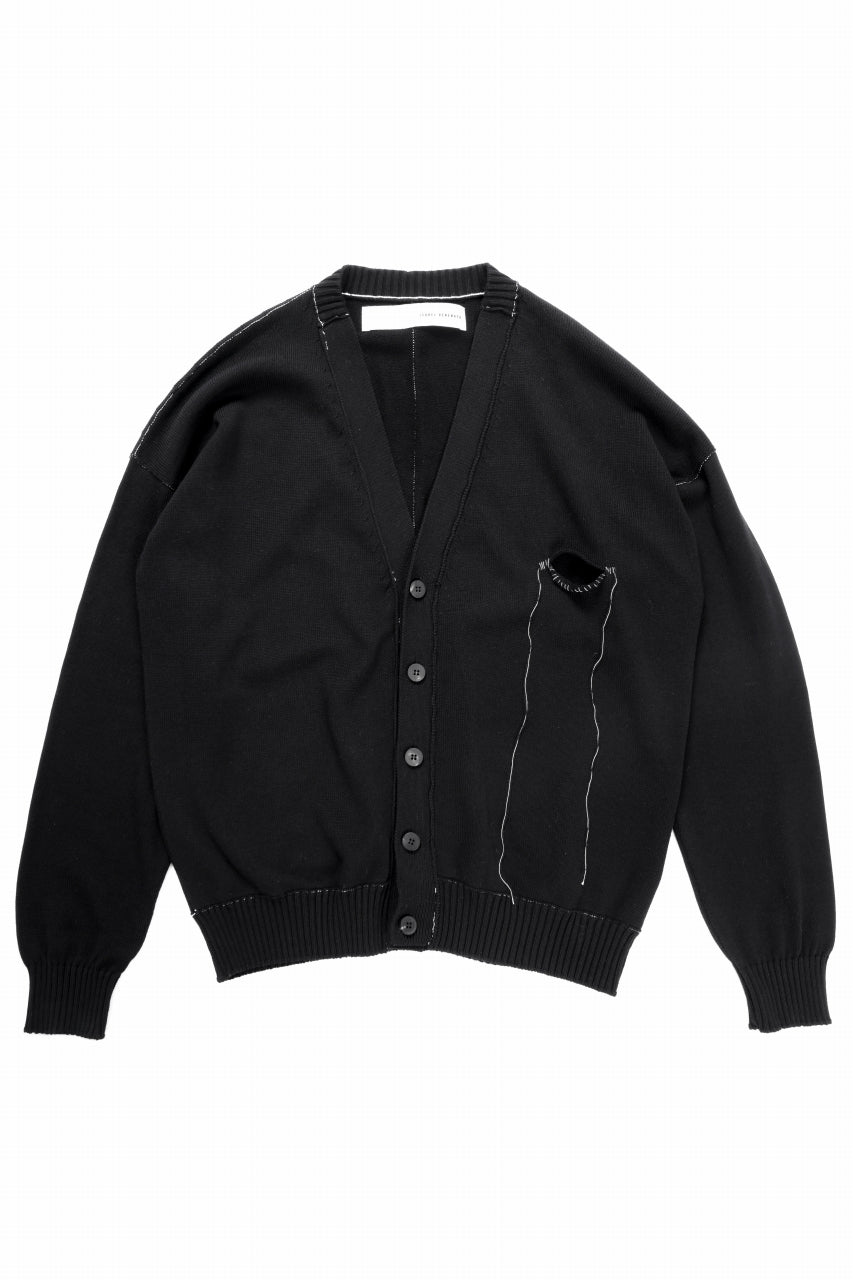 ISABEL BENENATO Biological Knit Cardigan (BLACK)