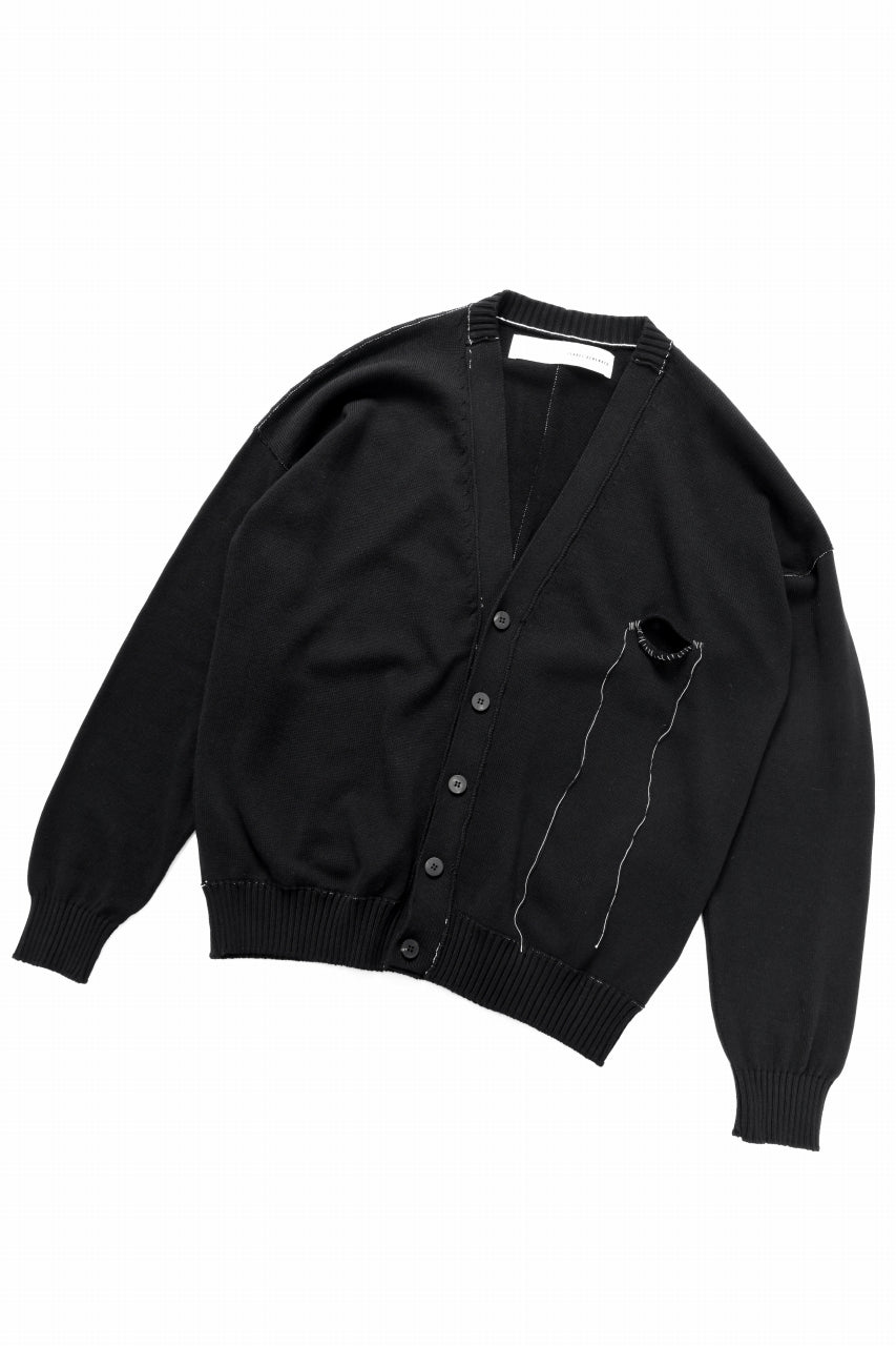 画像をギャラリービューアに読み込む, ISABEL BENENATO Biological Knit Cardigan (BLACK)