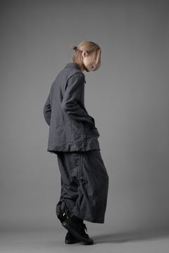 画像をギャラリービューアに読み込む, YUTA MATSUOKA baggy pants /compressed wool jersey (dark gray)