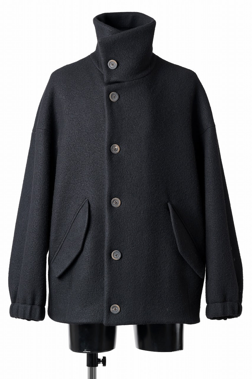 forme d'expression Bomber Short Coat (Black)