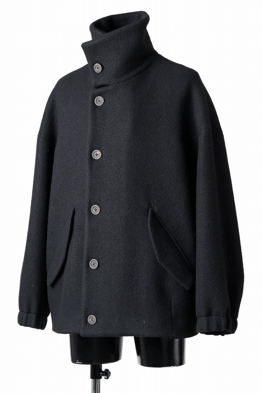 forme d'expression Bomber Short Coat (Black)