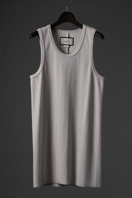 N/07 MINIMAL TANK TOP / SUPER STRETCH BARE TELECO (LIGHT BEIGE)