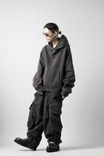 画像をギャラリービューアに読み込む, entire studios HEAVY HOOD SWEAT PULLOVER (WASHED BLACK)