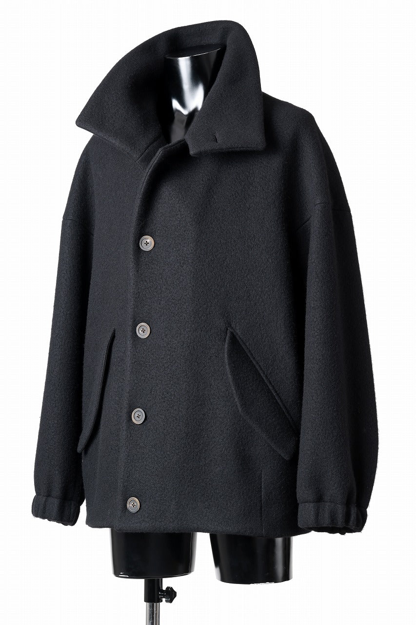 画像をギャラリービューアに読み込む, forme d&#39;expression Bomber Short Coat (Black)