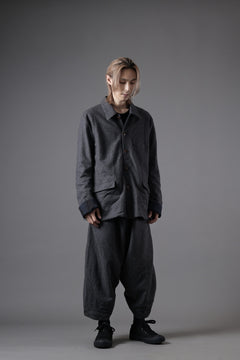 画像をギャラリービューアに読み込む, YUTA MATSUOKA baggy pants /compressed wool jersey (dark gray)