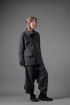 画像をギャラリービューアに読み込む, YUTA MATSUOKA baggy pants /compressed wool jersey (dark gray)