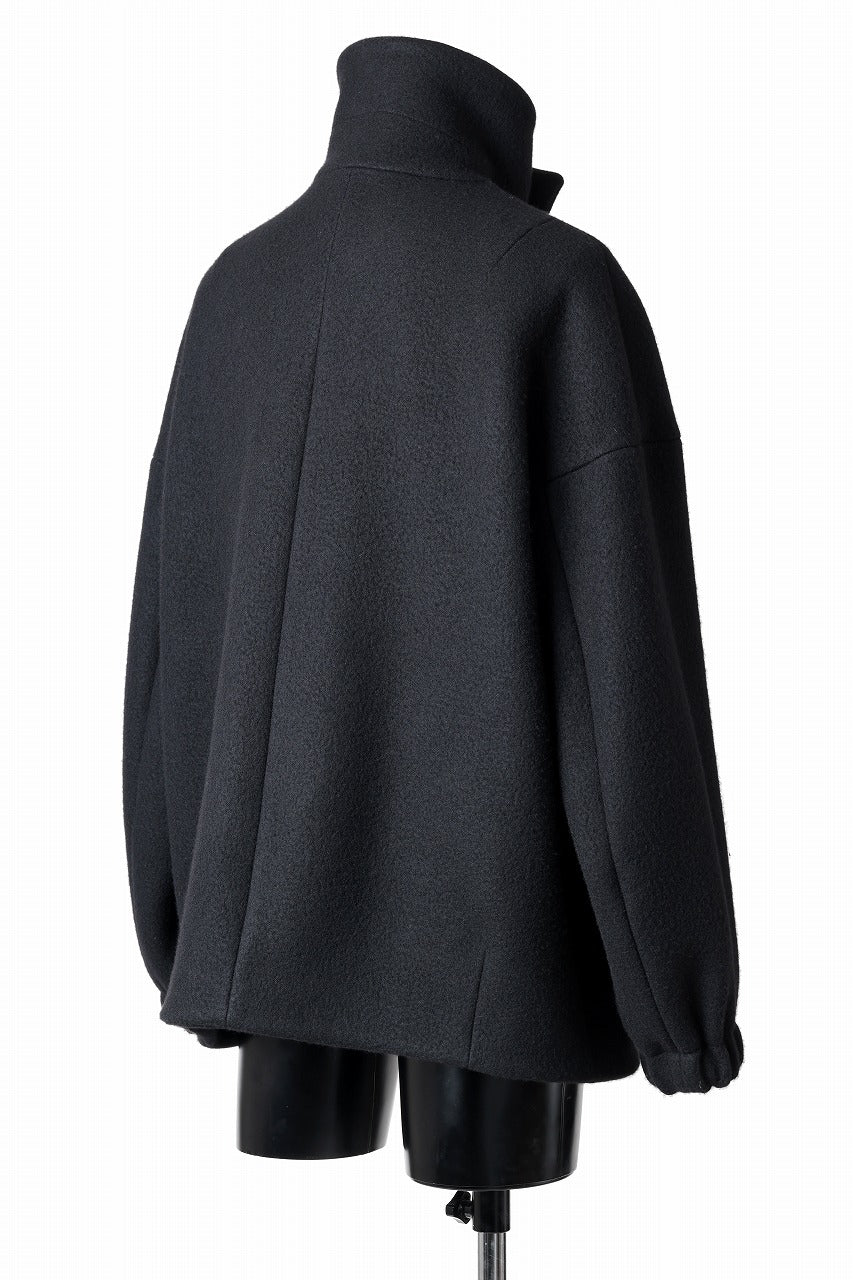 画像をギャラリービューアに読み込む, forme d&#39;expression Bomber Short Coat (Black)