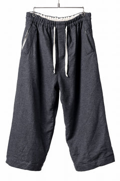 画像をギャラリービューアに読み込む, YUTA MATSUOKA baggy pants /compressed wool jersey (dark gray)