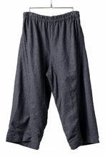 画像をギャラリービューアに読み込む, YUTA MATSUOKA baggy pants /compressed wool jersey (dark gray)