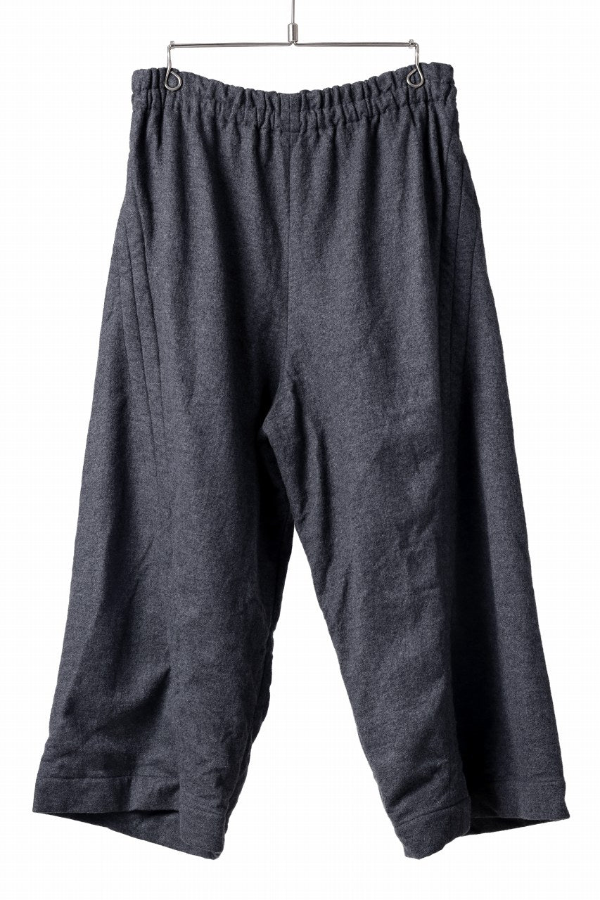 YUTA MATSUOKA baggy pants /compressed wool jersey (dark gray)