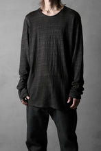 Load image into Gallery viewer, black crow x LOOM exclusive long sleeve tops / cl knit jersey (carbon)