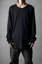 画像をギャラリービューアに読み込む, black crow x LOOM exclusive long sleeve tops / cotton linen slab jersey (black)