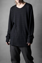 画像をギャラリービューアに読み込む, black crow x LOOM exclusive long sleeve tops / cotton linen slab jersey (black)