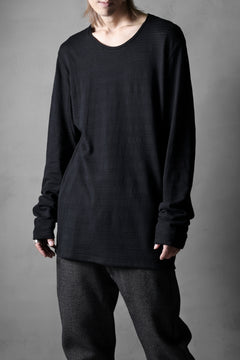 画像をギャラリービューアに読み込む, black crow x LOOM exclusive long sleeve tops / cotton linen slab jersey (black)