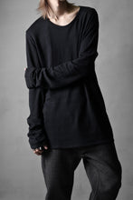 画像をギャラリービューアに読み込む, black crow x LOOM exclusive long sleeve tops / cotton linen slab jersey (black)