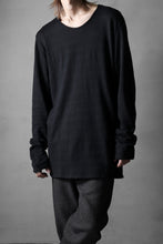 画像をギャラリービューアに読み込む, black crow x LOOM exclusive long sleeve tops / cotton linen slab jersey (black)