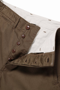 画像をギャラリービューアに読み込む, FULLCOUNT U.S.ARMY CHINO 41 TROUSERS (BROWN)