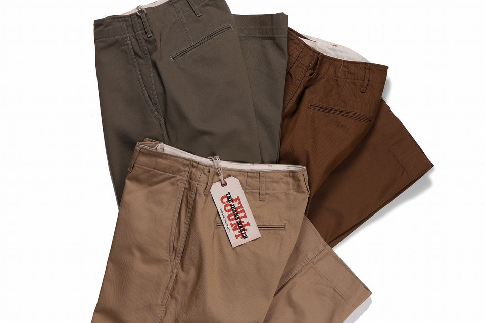 FULLCOUNT U.S.ARMY CHINO 41 TROUSERS (BROWN BEIGE)の商品