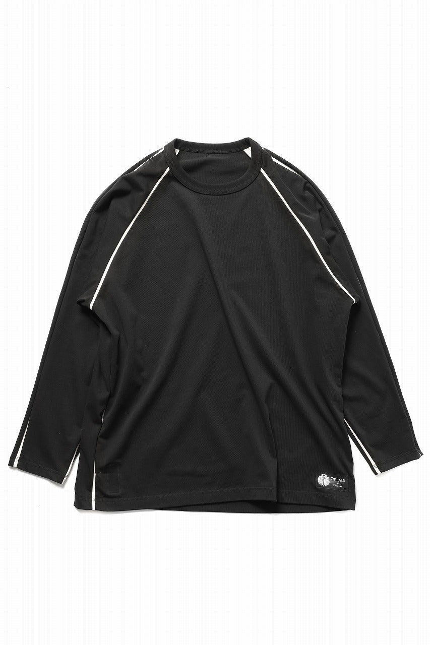 OBLADI REVERSIBLE LONG SLEEVE T SHIRT (BLACK)