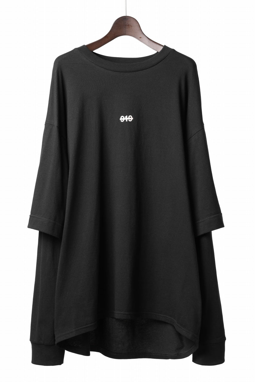 A.F ARTEFACT LAYERED LONG SLEEVE TOPS / PRINT TYPE-A (BLACK)