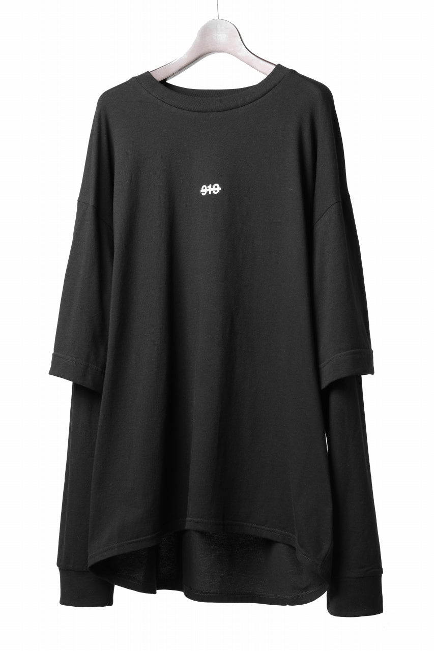 A.F ARTEFACT LAYERED LONG SLEEVE TOPS / PRINT TYPE-A (BLACK)