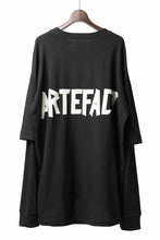 Load image into Gallery viewer, A.F ARTEFACT LAYERED LONG SLEEVE TOPS / PRINT TYPE-A (BLACK)
