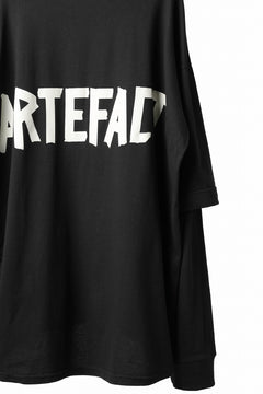 Load image into Gallery viewer, A.F ARTEFACT LAYERED LONG SLEEVE TOPS / PRINT TYPE-A (BLACK)