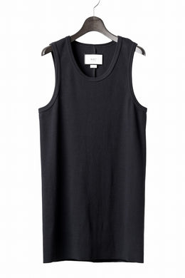 N/07 MINIMAL TANK TOP / SUPER STRETCH BARE TELECO (BLACK)